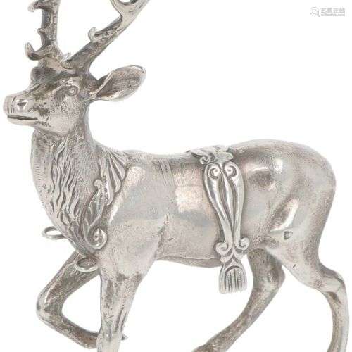 Miniature reindeer silver.