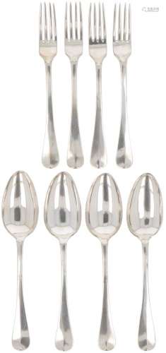 (8) piece set of spoons and forks (Den Bosch Jan van Gemert ...