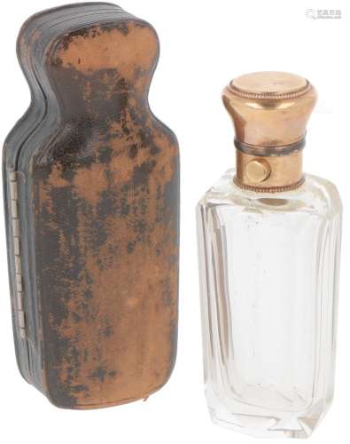 Perfume bottle gold with original case.