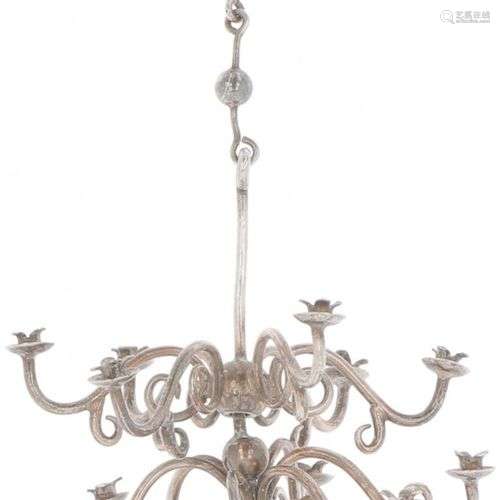 Miniature chandelier silver.