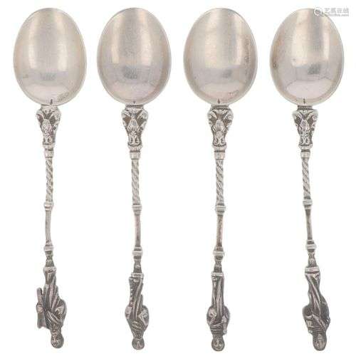(6) piece set of apostle teaspoons silver.