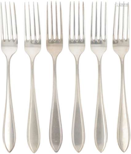 (6) piece set dinner forks 