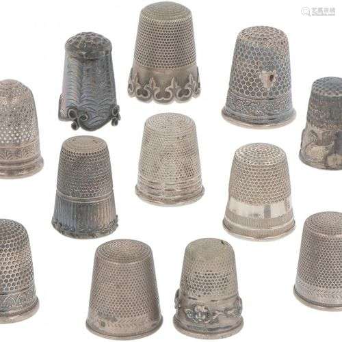 (16) piece lot of thimbles