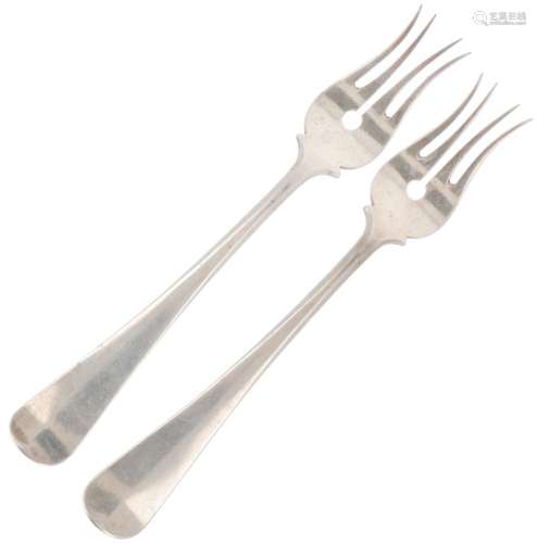(2) piece set of cold meat forks 