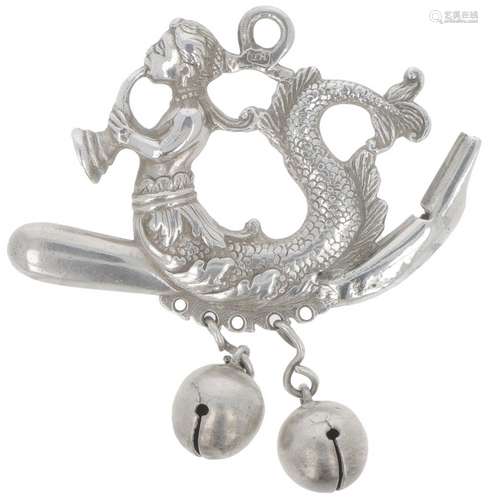 Chatelaine rattle (Netherlands 18th century) silver.