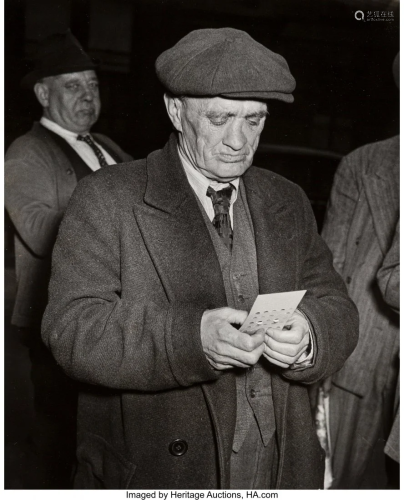 Weegee (American, 1899-1968) Untitled (Man with
