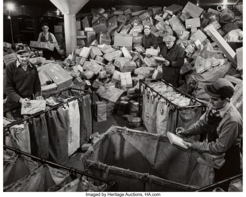 Joe Scherschel (American, 1921-2004) Mailroom Pa