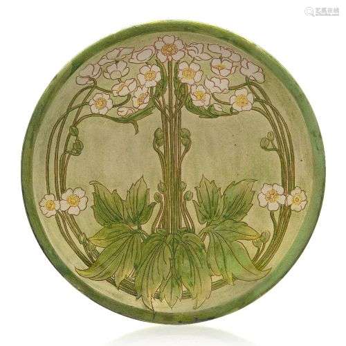 Della Robbia (Britannique, 1894-1906), une assiette décorée ...