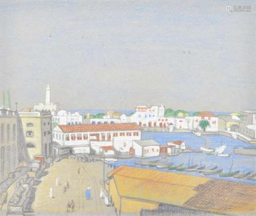 λ Ethelbert White (British 1891-1972), Port Scene