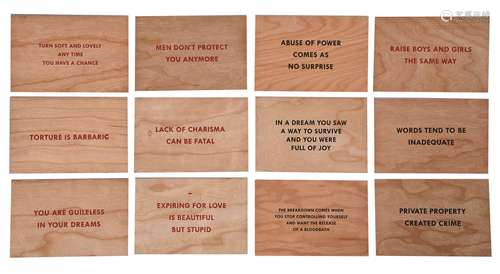 Jenny Holzer (American b.1950), Truisms (Set of 12)