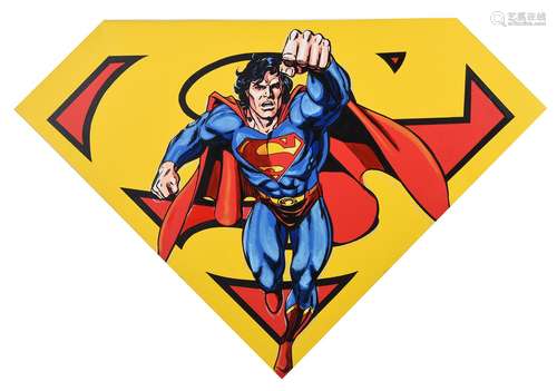 Steve Kaufman (American 1960-2010), Superman shield