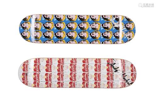 After Andy Warhol, Skate Decks (Campbell's Soup & Marilyn)