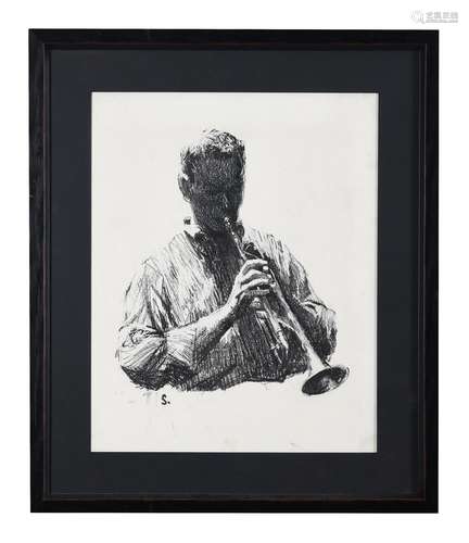 Tracy Sugarman (American 1921-2013), Portrait of a Trumpet P...