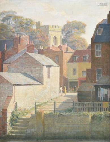 λ John Bulloch Souter (British 1890-1972), Village Scene