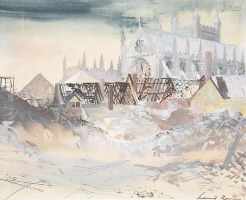 λ Leonard Rosoman (British 1913-2012), Exeter Cathedral foll...