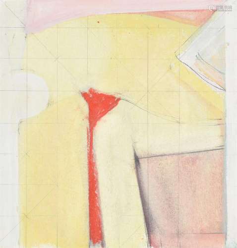λ Adrian Heath (British 1920-1992), Untitled (Yellow and red...