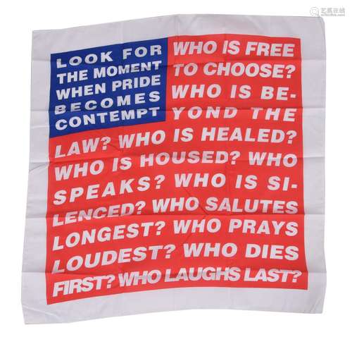 Barbara Kruger (American b. 1945), Untitled (Flag 3)