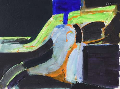 λ Adrian Heath (British 1920-1992), Untitled (black and gree...