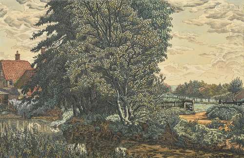 λ Charles Ginner (British 1878-1952), Country landscape