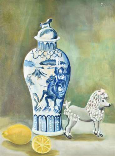 λ Lilian Hawthorn (nee Leahy) (British 1909-1996), Blue vase...