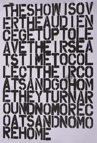 Christopher Wool (American b. 1955) & Felix Gonzalez-Torres ...