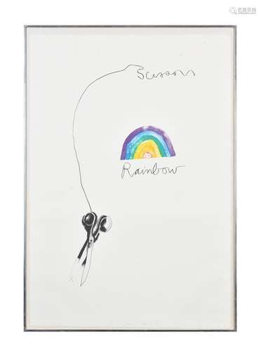 Jim Dine (American b. 1935), Scissors and Rainbow (Mikro 64)