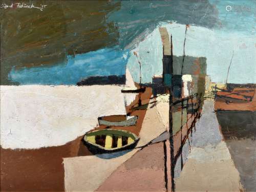 λ Clifford Fishwick (British 1923-1997), Boats at rest