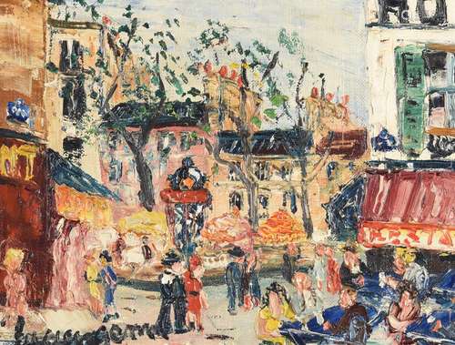 λ Lucien Genin (French 1894-1958), Street scene