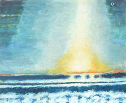 λ John Houston (Scottish 1922-2020), Sea and Evening Sky, Ar...