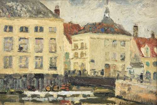 Richard Hayley Lever (American 1876-1958), Canal in Bruges