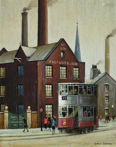 λ Arthur Delaney (British 1927-1987), The works tram