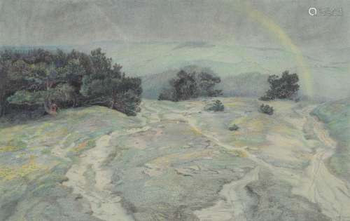 Emilie Mediz-Pelikan (Austrian 1861-1908), Landscape at Krem...