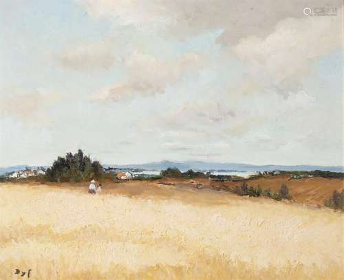 λ Marcel Dyf (French 1899-1985), Rivière dans les blés