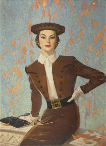 Van Jones, British 1900-1999 - Gillian in the Brown Suit, 19...