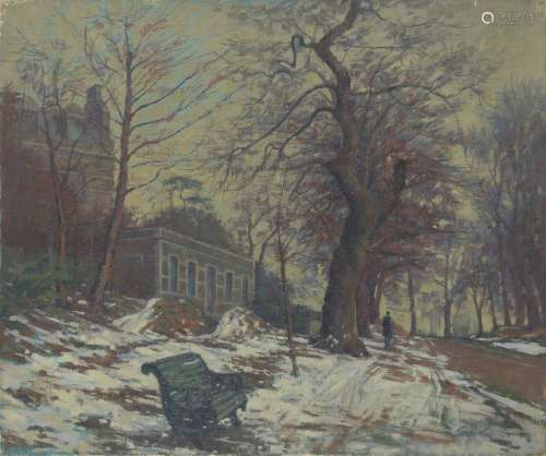 Herbert Victor Tempest, British 1913–2003 - Snowy scene; oil...