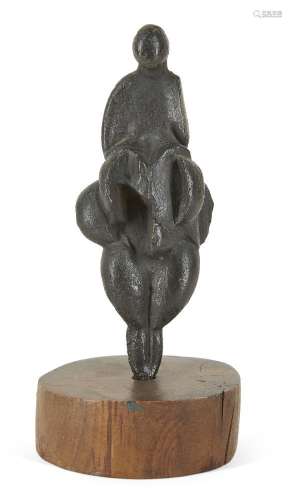 Leon Underwood, British 1890-1975 - Venus of Lespugue; bronz...