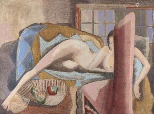 Blair Hughes-Stanton, British 1902-1981 - Reclining Nude , c...