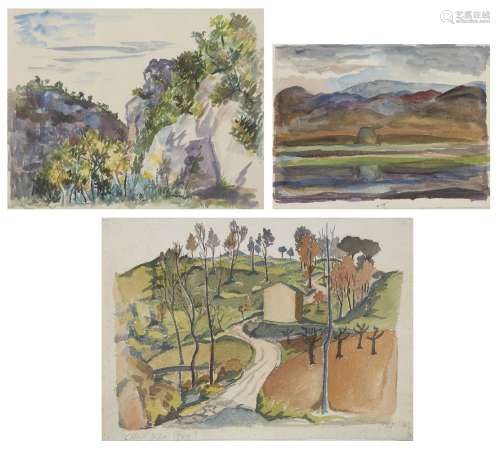 Robert Mackechnie, Scottish 1894–1975 - Early Watercolour, c...