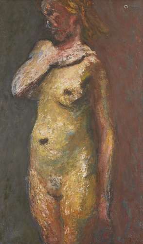 Henryk Gotlib, British/Polish 1890–1966 - Nude with Hand on ...