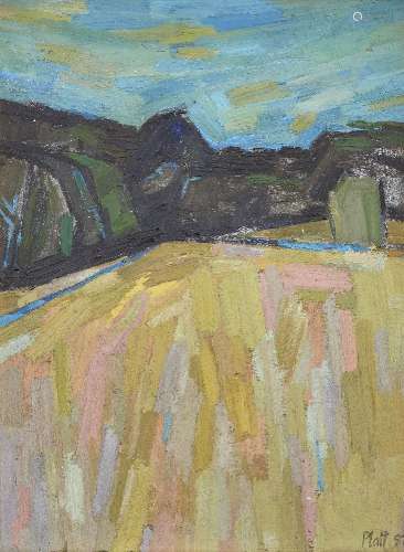 Michael Platt, British 1914-2000 - Landscape, 1957; oil on c...