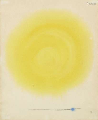 Alastair Morton, Scottish 1910-1963 - Yellow Circle; waterco...
