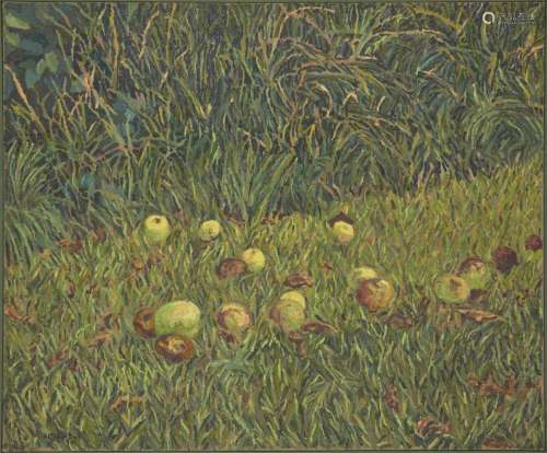 Anthony Desmond Aimes, British 1945-2000 - Apples in a Field...