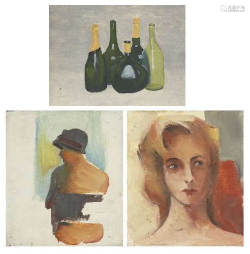 James Collins, British 1939-2021 - Female Portrait Study; oi...