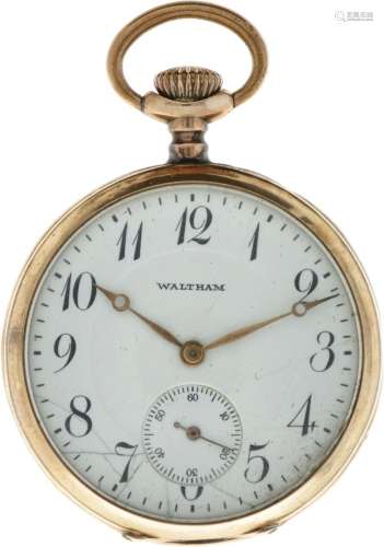 Waltham lever escapement 14 Kt. gold - Men's pocketwatch - a...