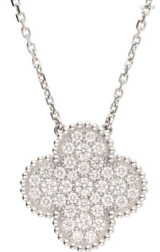 18K. White gold Van Cleef & Arpels necklace and 'Diamond Mag...