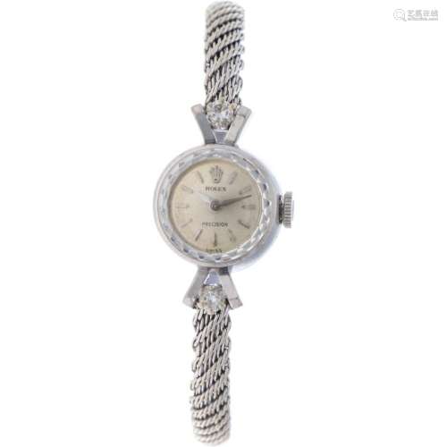 Rolex Precision - Ladies Watch White Gold - appr. 1960