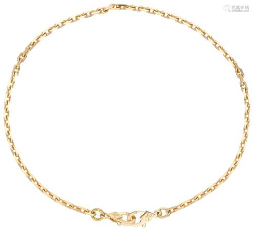 18K. Yellow gold Van Cleef & Arpel link bracelet.