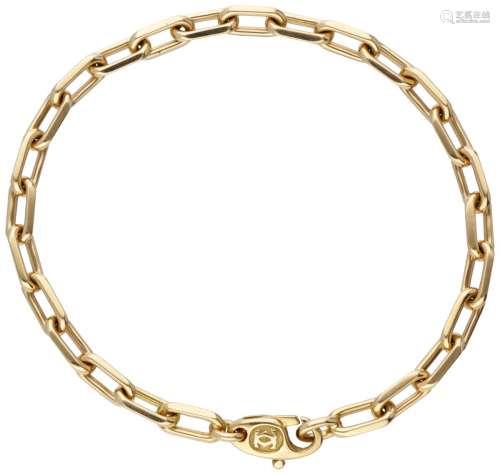 18K. Yellow gold Santos de Cartier link bracelet.