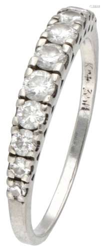 14K. White gold ring set with approx. 0.44 ct. diamond.