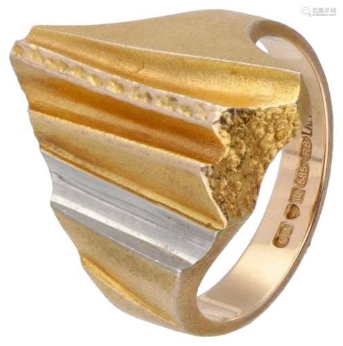 Björn Weckström for Lapponia 14K. yellow gold 'Lines in the ...